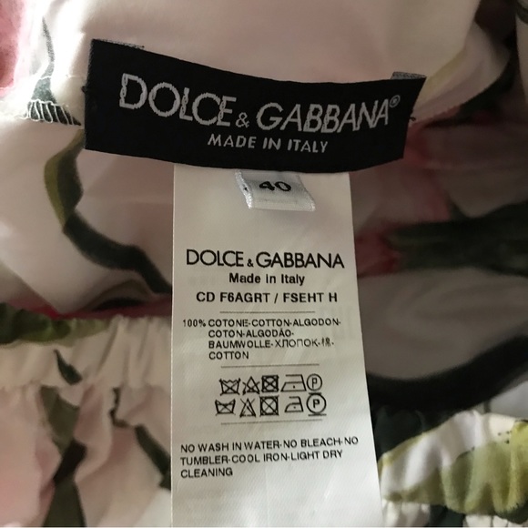 DOLCE&GABBANA Off-The-Shoulder Carnation-Print Dress - Picture 10 of 11
